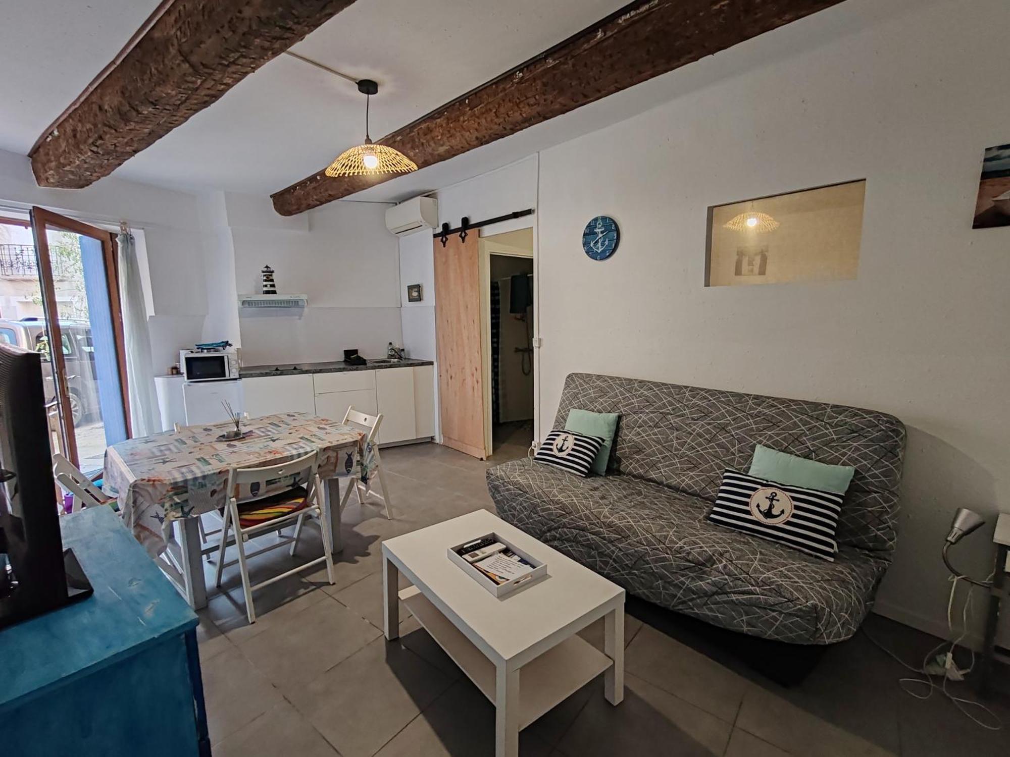 Joli T2 Ambiance Nautique Climatise Et Bien Situe Apartment Marseillan  Exterior photo