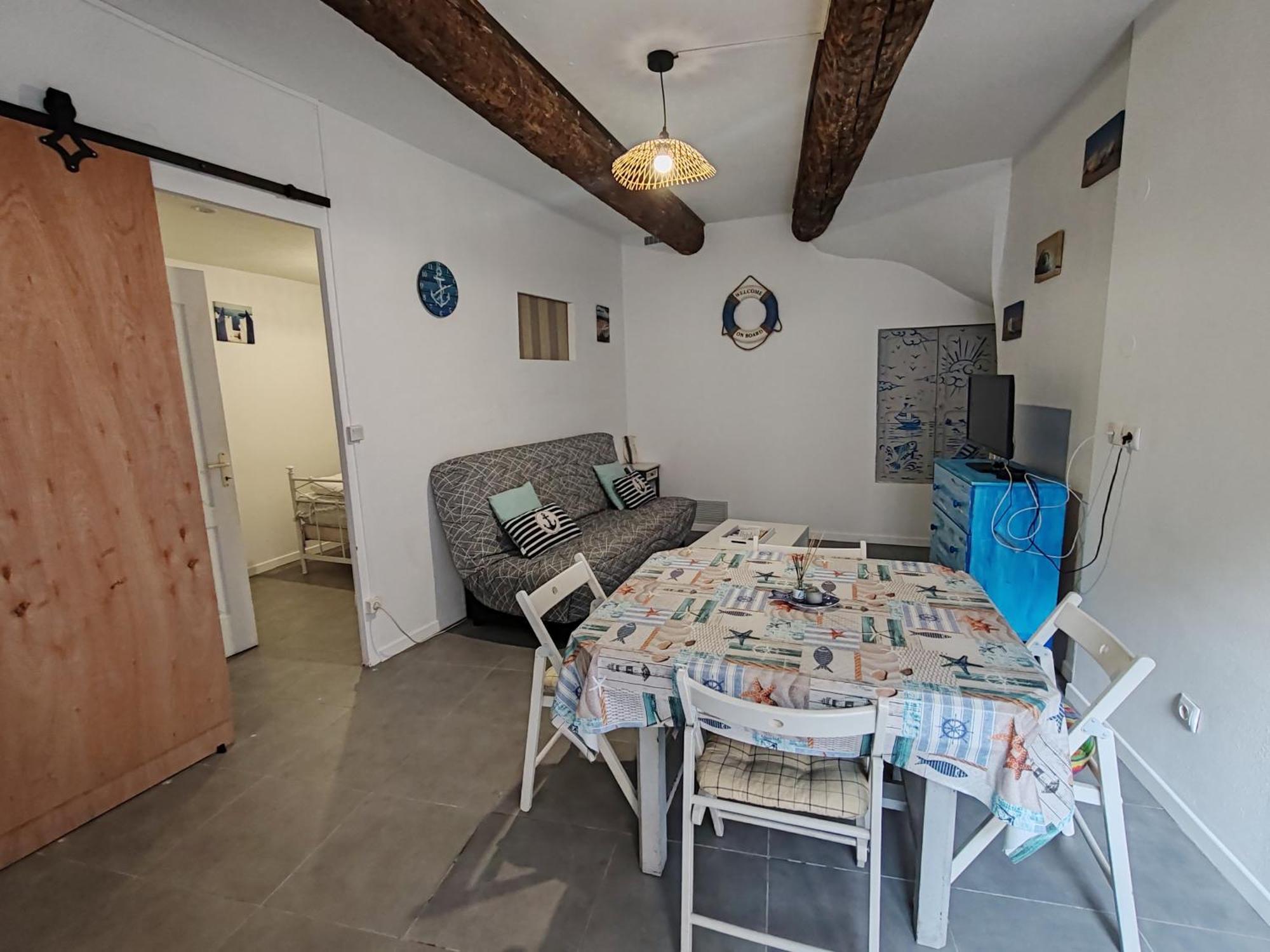 Joli T2 Ambiance Nautique Climatise Et Bien Situe Apartment Marseillan  Exterior photo
